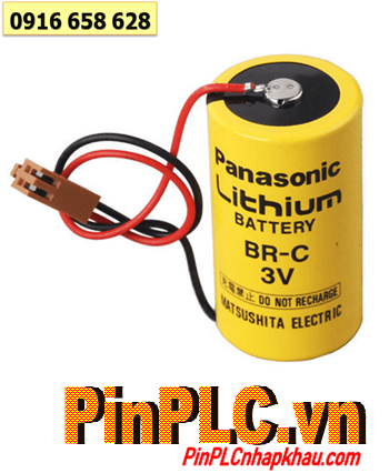 Panasonic BR-C (Dây zắc cắm); Pin nuôi nguồn Panasonic BR-C lithium 3v C 5000mAh /Xuất xứ Nhật